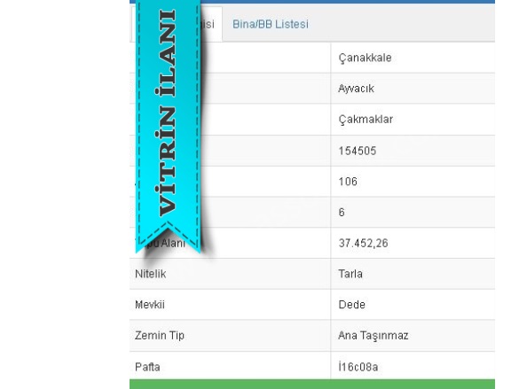 Çakmaklar Köyü Ayvacık Satılık Tarla |  57452M2 10.000.000Tl Resim-3