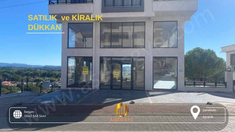 Çanakkale Ayvacıkın Merkezinde Kaçırılmayacak Ticari Fırsat: Satılık & Kiralık Dükkan Geniş Fatih Mah