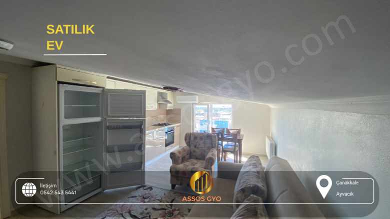Ayvacık Merkezde Fırsat! Çift Girişli 2 Adet 1+1 Satılık Daire Fatih Mah