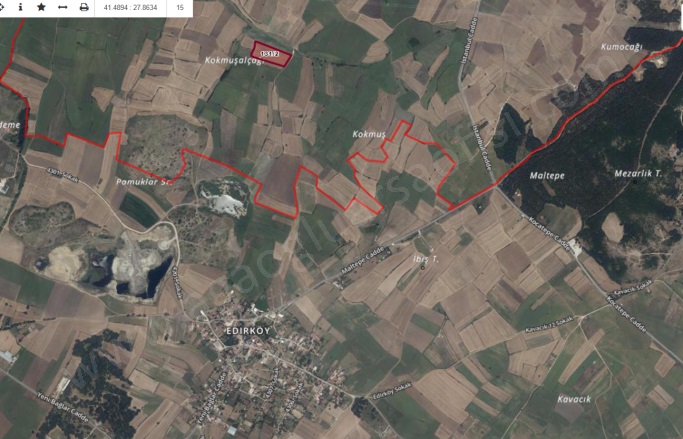 Çakıllı Mah. Vize Satılık Hisseli Parsel |  302M2 265.000Tl Resim-1