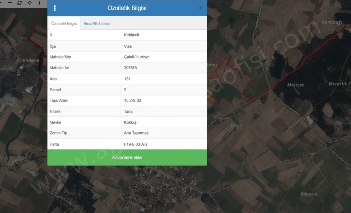 Çakıllı Mah. Vize Satılık Hisseli Parsel |  302M2 265.000Tl Resim-2