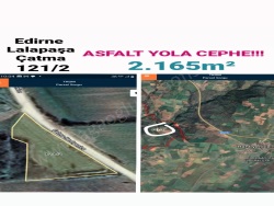 Lalapaşa Çatma Köyü Satılık Müstakil Tarla 2165 M2