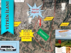 Pınarhisar Erenler Köyü Satılık Taksitle Arsa 266 M2