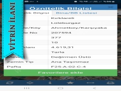 Lüleburgaz Ahmetbey Satılık Hisseli Parsel 367 M2