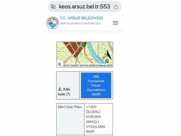 Arsuz Madenli Mahallesinde Ana Yoldan ikinci Denize Yakın Satılık Tarla 21 643 Metre²