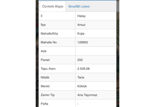 Kışla Mah. Arsuz Satılık Tarla |  2510M2 4.500.000Tl Resim-3