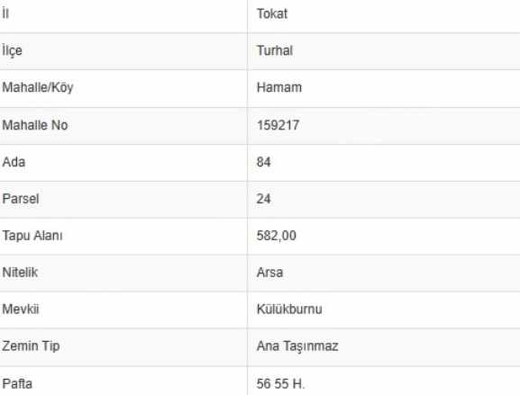 Besi Çiftliğine Uygun Satılık Arsa Turhal Hamam Mah