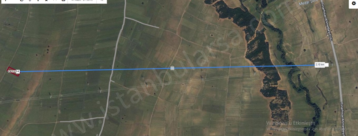 Sütlüce Köyü Pınarhisar Satılık Tarla |  2400M2 1.100.000Tl Resim-4