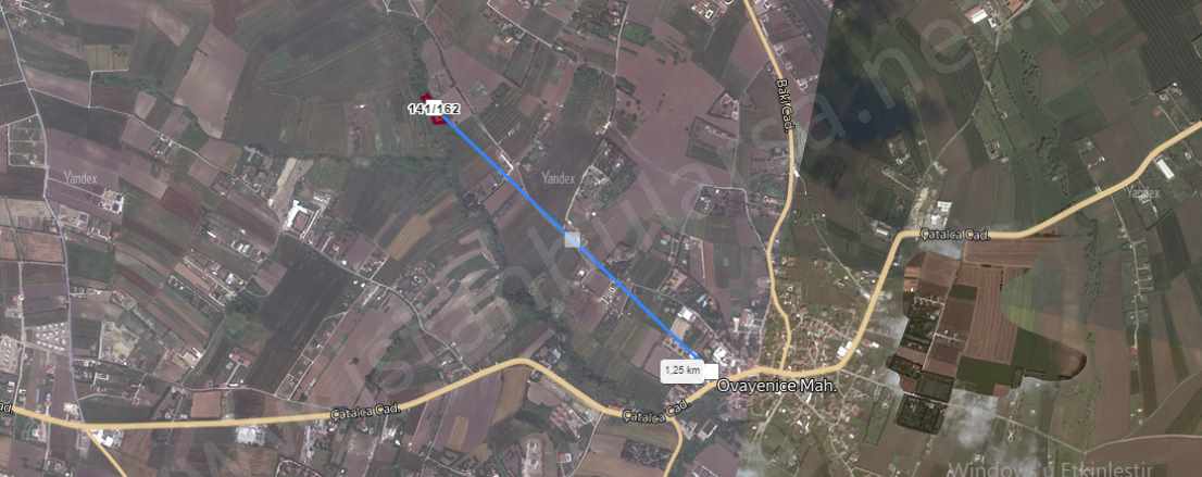 Çatalca Ovayenicede Satılık Tarla Arsa 1 136 M2 Çaplı Evlerin Yakını Ovayenice Mah
