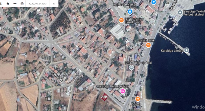 Ulucamii Mah-Karabiga Köyü. Biga Satılık Arsa |  380M2 4.620.000Tl Resim-2