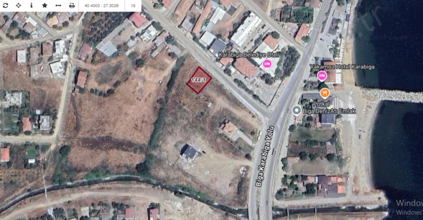 Ulucamii Mah-Karabiga Köyü. Biga Satılık Arsa |  380M2 4.620.000Tl Resim-3