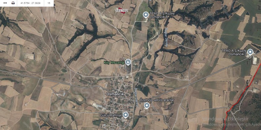 Osmancık Köyü Pınarhisar Satılık Tarla |  3928M2 920.000Tl Resim-1