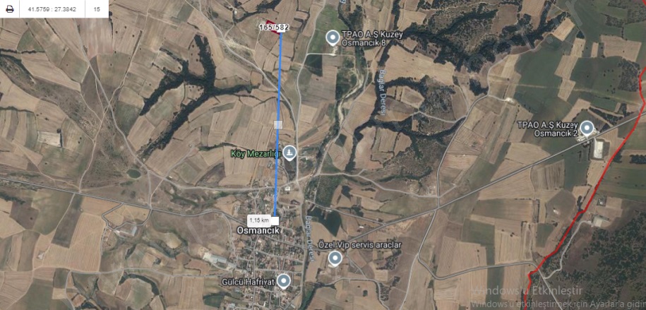 Osmancık Köyü Pınarhisar Satılık Tarla |  3928M2 920.000Tl Resim-2