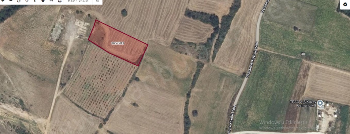 Osmancık Köyü Pınarhisar Satılık Tarla |  3928M2 920.000Tl Resim-3