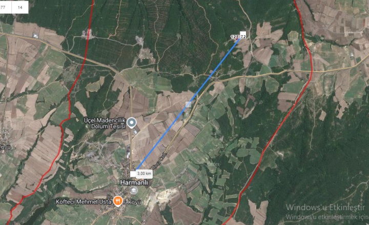 Harmanlı Köyü Uzunköprü Satılık Tarla |  3300M2 530.000Tl Resim-5