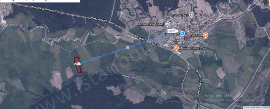 Ormanlı Mah. Çatalca Satılık Tarla |  905M2 1.100.000Tl Resim-2