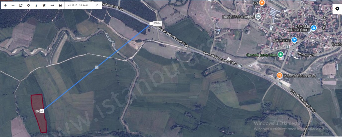 Ormanlı Mah. Çatalca Satılık Tarla |  905M2 1.100.000Tl Resim-3