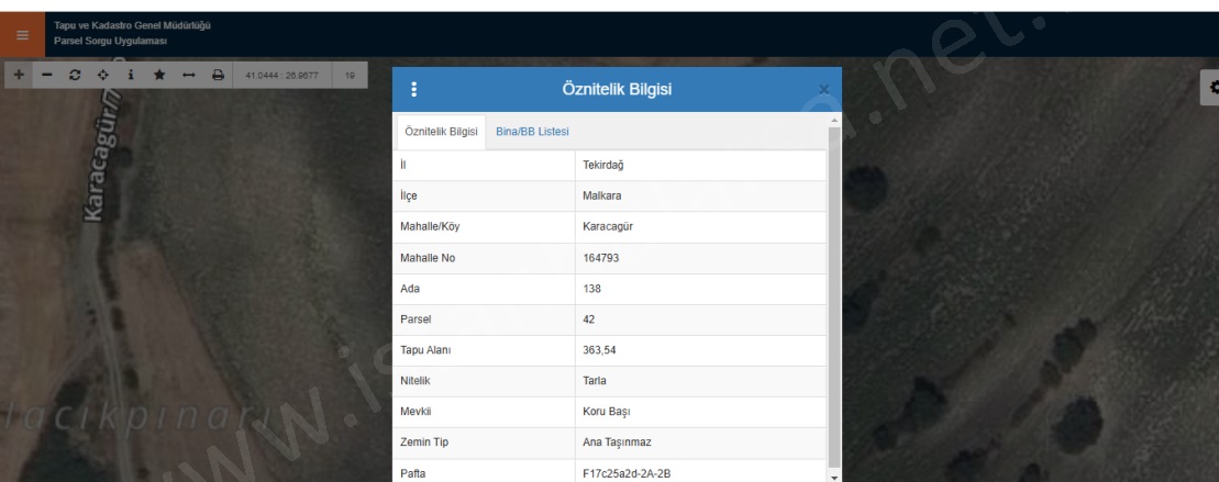 Karacagür Mah. Malkara Satılık Tarla |  363M2 250.000Tl Resim-1