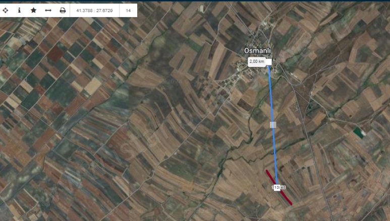 Osmanlı Mah. Saray Satılık Tarla |  260M2 156.000Tl Resim-2