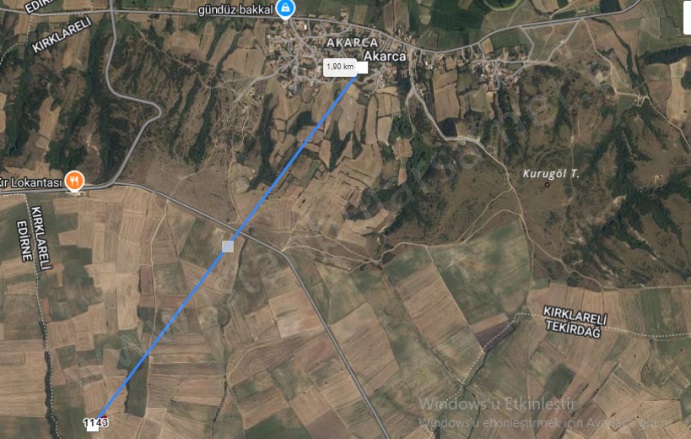 Akarca Köyü Pehlivanköy Satılık Tarla |  2750M2 460.000Tl Resim-3