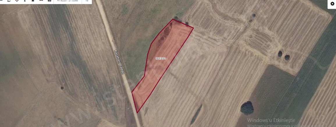 Birlik Mah-Karahalil Köyü. Babaeski Satılık Tarla |  1005M2 575.000Tl Resim-1