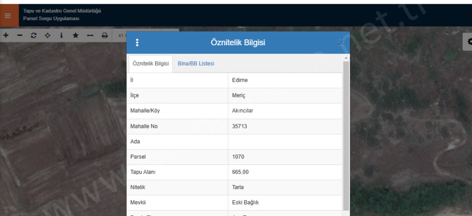Akıncılar Köyü Meriç Satılık Tarla |  665M2 190.000Tl Resim-1