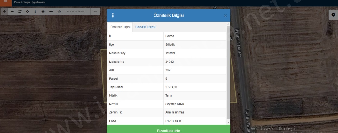 Tatarlar Köyü Süloğlu Satılık Tarla |  5683M2 1.925.000Tl Resim-1