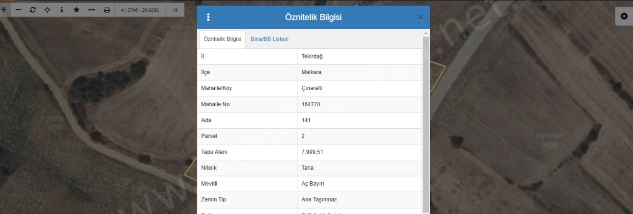 Çınaraltı Mah. Malkara Satılık Tarla |  8000M2 2.750.000Tl Resim-2