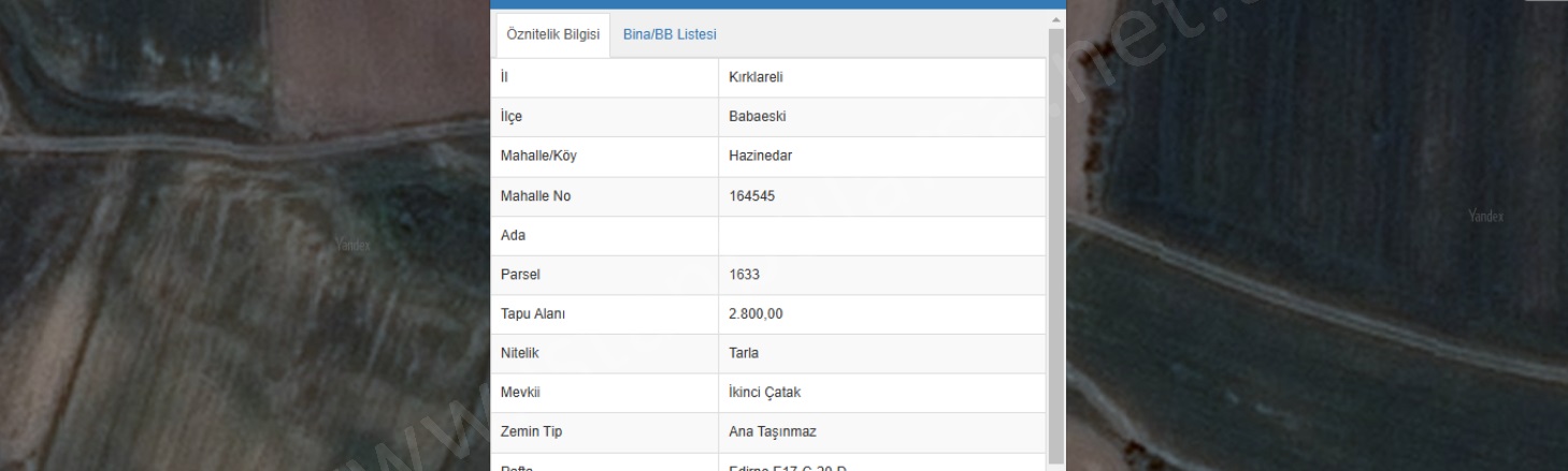 Hazinedar Köyü Babaeski Satılık Tarla |  2800M2 862.000Tl Resim-5