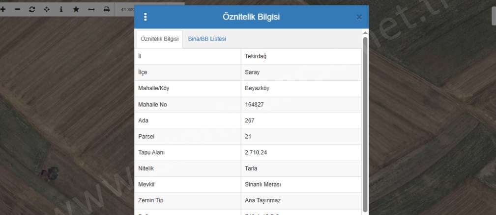 Beyazköy Mah. Saray Satılık Tarla |  2710M2 977.000Tl Resim-1