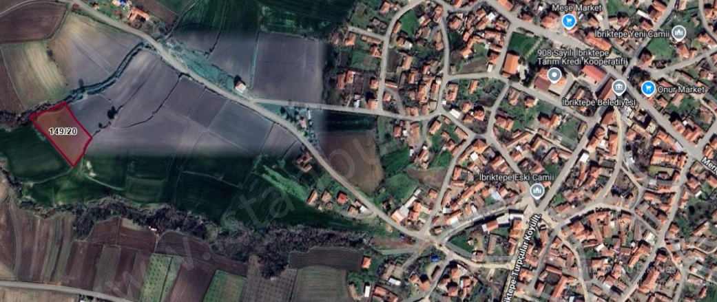 İnönü Mah-İbriktepe Köyü. İpsala Satılık Tarla |  4000M2 632.000Tl Resim-4