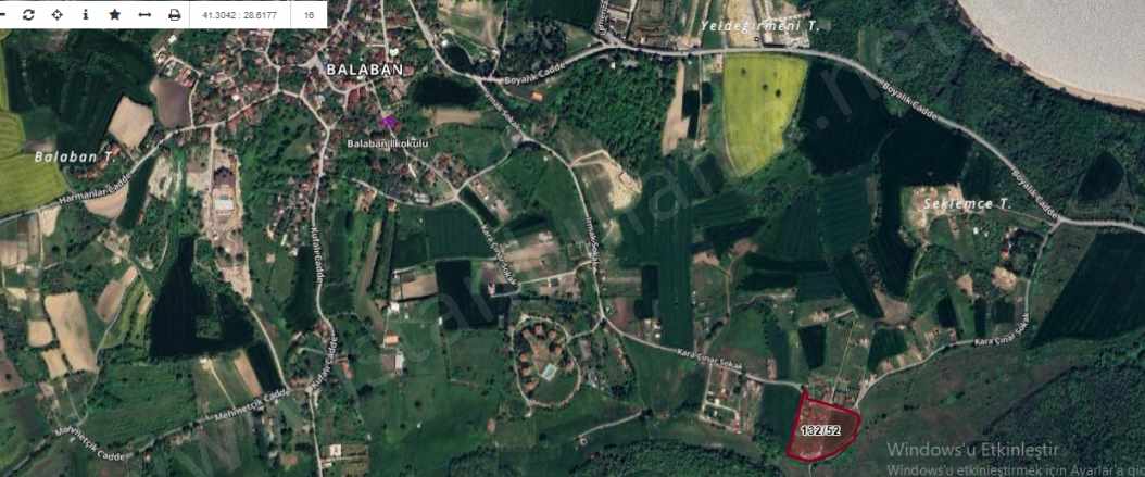 Arnavutköy Balabanda Satılık Tarla Arsa 193 M2 Çevrili Yolu Var Hisseli Balaban Mah