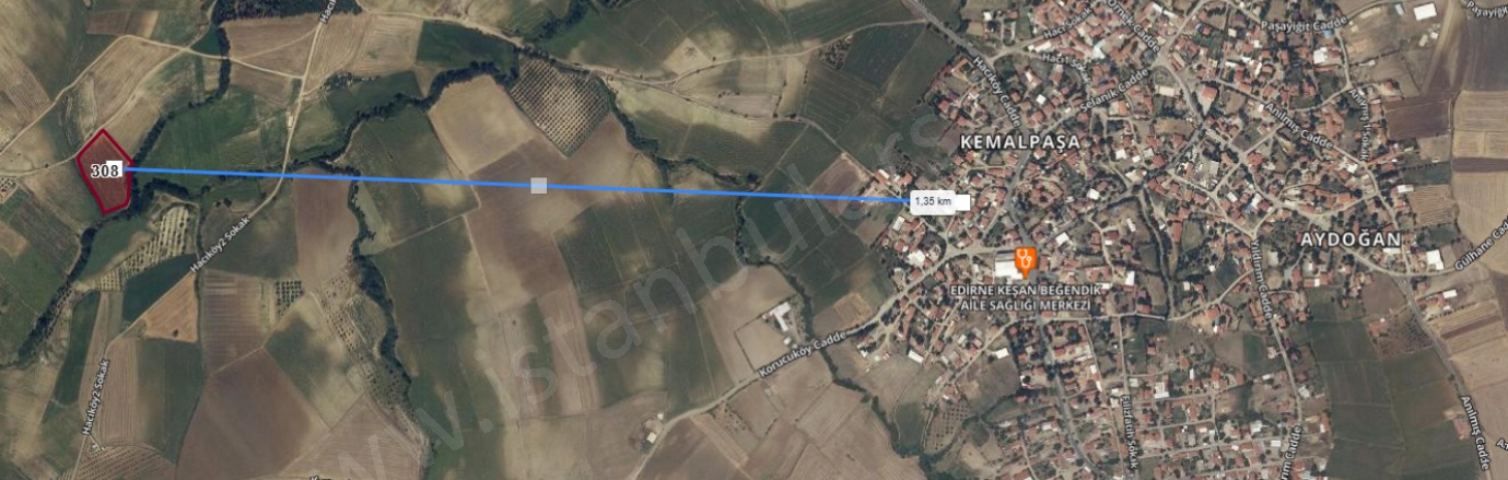 Beykent Mah-Beğendik Köyü. Keşan Satılık Tarla |  837M2 290.000Tl Resim-2