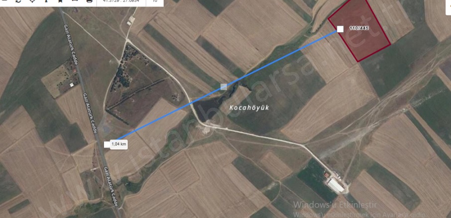 Osmanlı Mah. Saray Satılık Tarla |  2954M2 862.000Tl Resim-4