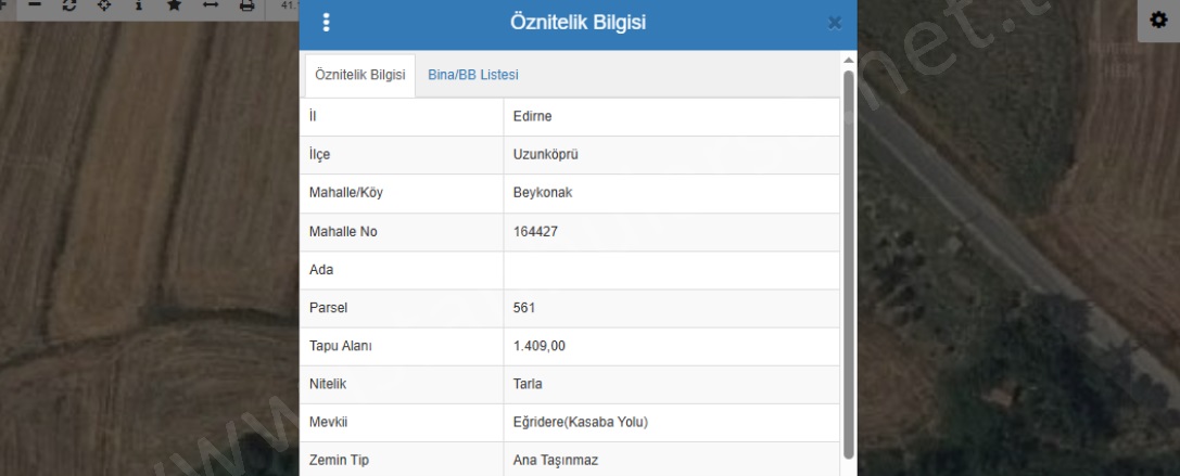 Beykonak Köyü Uzunköprü Satılık Tarla |  352M2 130.000Tl Resim-1