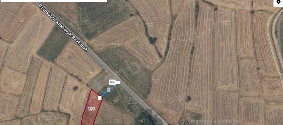 Beykonak Köyü Uzunköprü Satılık Tarla |  352M2 130.000Tl Resim-4