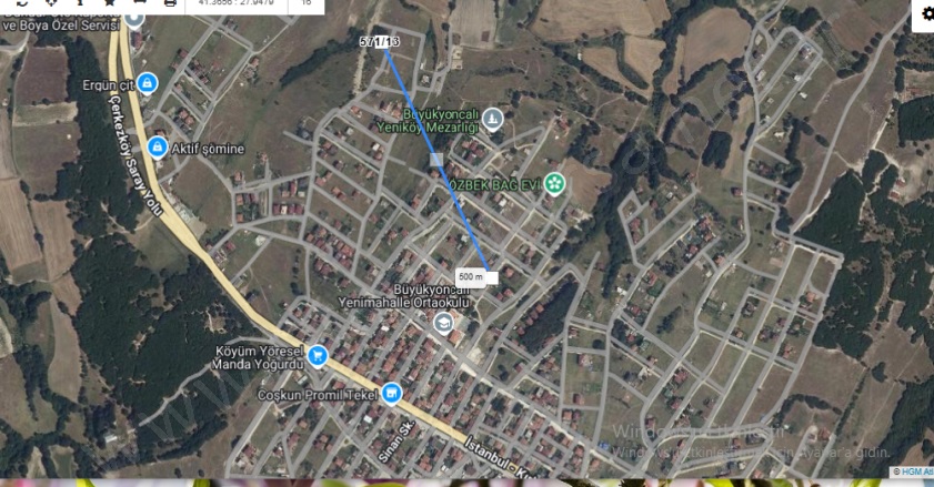 Büyükyoncalı Merkez Mah. Saray Satılık Arsa |  250M2 1.457.000Tl Resim-2