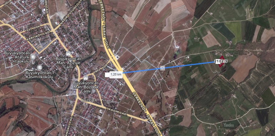 Bozoba Mah. Saray Satılık Tarla |  4586M2 5.500.000Tl Resim-3