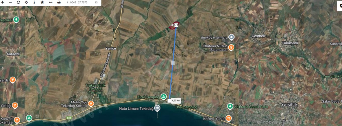 Çeşmeli Mah. Marmaraereğlisi Satılık Tarla |  322M2 172.000Tl Resim-5