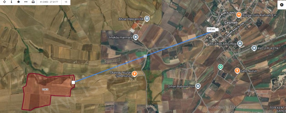 Çeşmeli Mah. Marmaraereğlisi Satılık Tarla |  386M2 356.000Tl Resim-3