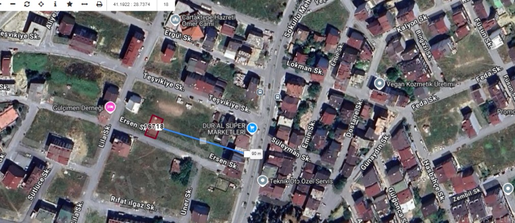 Adnan Menderes Mah. Arnavutköy Satılık Arsa |  230M2 6.050.000Tl Resim-5