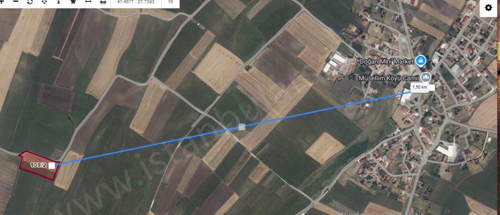 Müsellim Köyü Vize Satılık Tarla |  1670M2 660.000Tl Resim-3