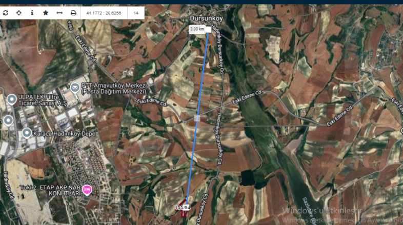 Arnavutköy Dursunköyde Satılık Tarla Arsa 254 M2 Hisseli imarlı Dursunköy Mah