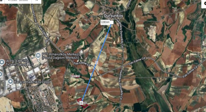 Dursunköy Mah. Arnavutköy Satılık Tarla |  311M2 1.210.000Tl Resim-4