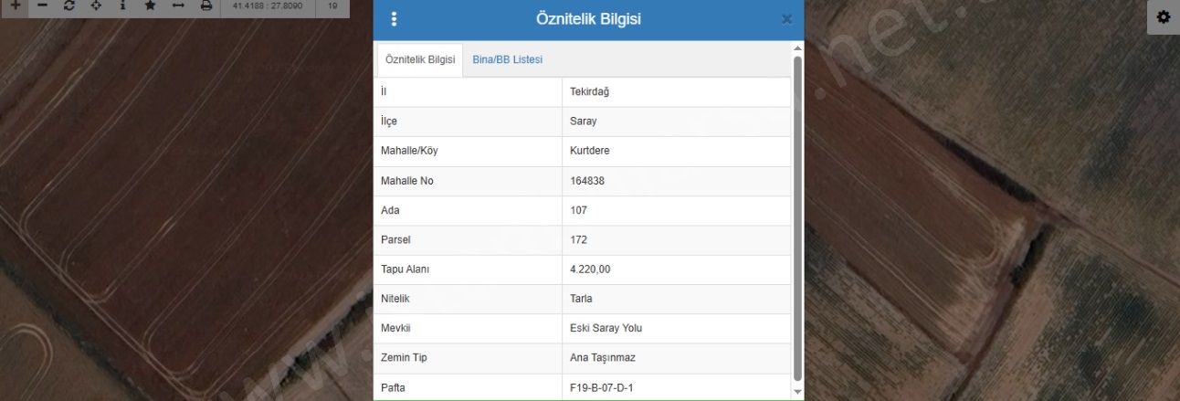 Kurtdere Mah. Saray Satılık Tarla |  4220M2 2.750.000Tl Resim-1