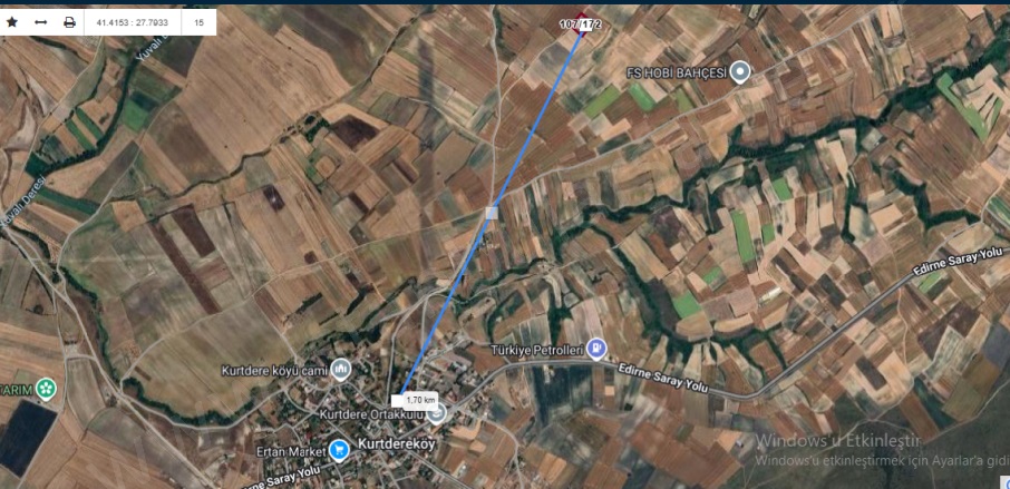 Kurtdere Mah. Saray Satılık Tarla |  4220M2 2.750.000Tl Resim-3