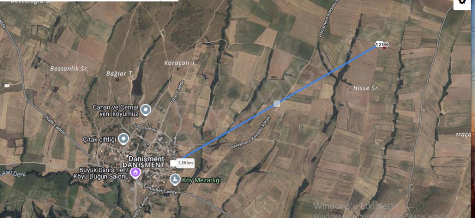 Danişment Mah. Hayrabolu Satılık Tarla |  2000M2 1.100.000Tl Resim-3