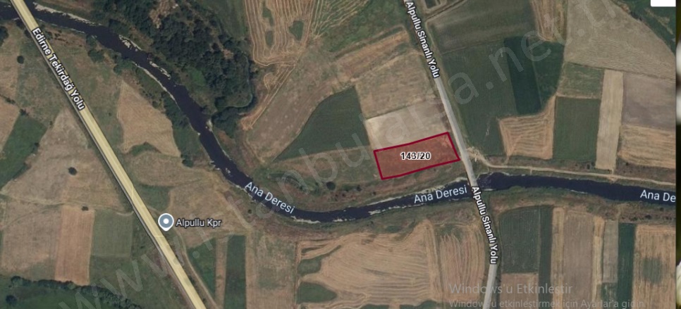 Atatürk Mah-Sinanlı Köyü. Babaeski Satılık Tarla |  4121M2 1.925.000Tl Resim-3