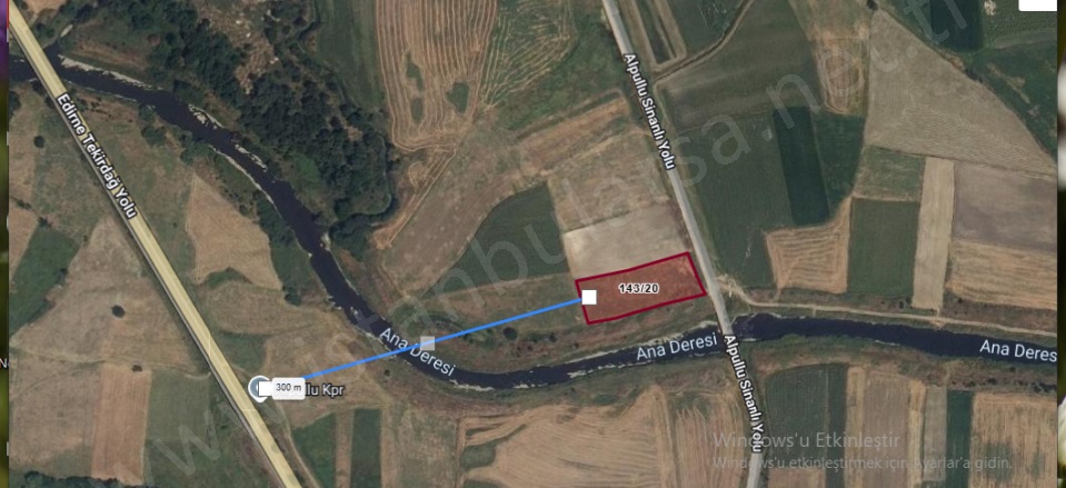 Atatürk Mah-Sinanlı Köyü. Babaeski Satılık Tarla |  4121M2 1.925.000Tl Resim-4