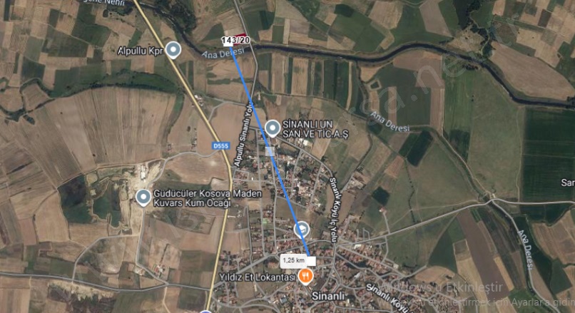 Atatürk Mah-Sinanlı Köyü. Babaeski Satılık Tarla |  4121M2 1.925.000Tl Resim-5